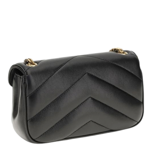 Saint Laurent Loulou Toy Bolso de Hombro Negro