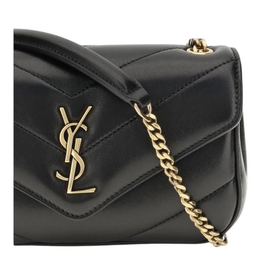 Saint Laurent Loulou Toy Bolso de Hombro Negro