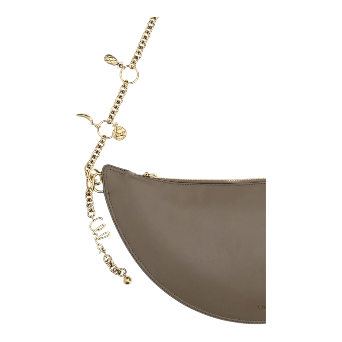 Chloé Icons Shoulder Bag Gray Leather