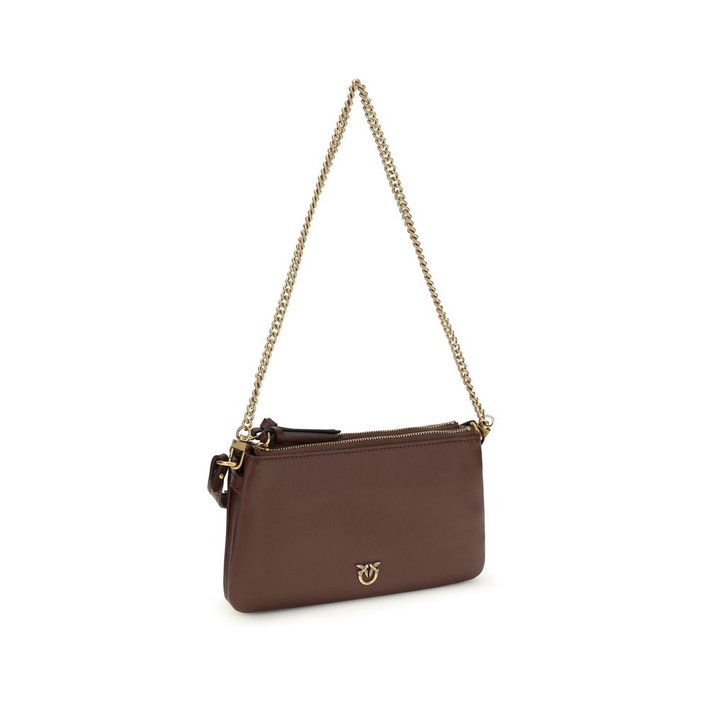 PINKO Brown  Mini Double Shoulder Bag