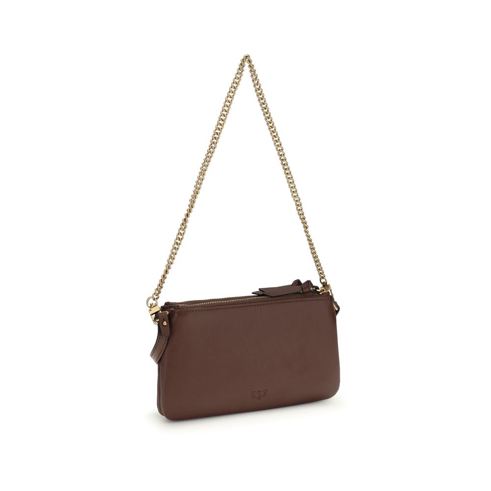 PINKO Brown  Mini Double Shoulder Bag