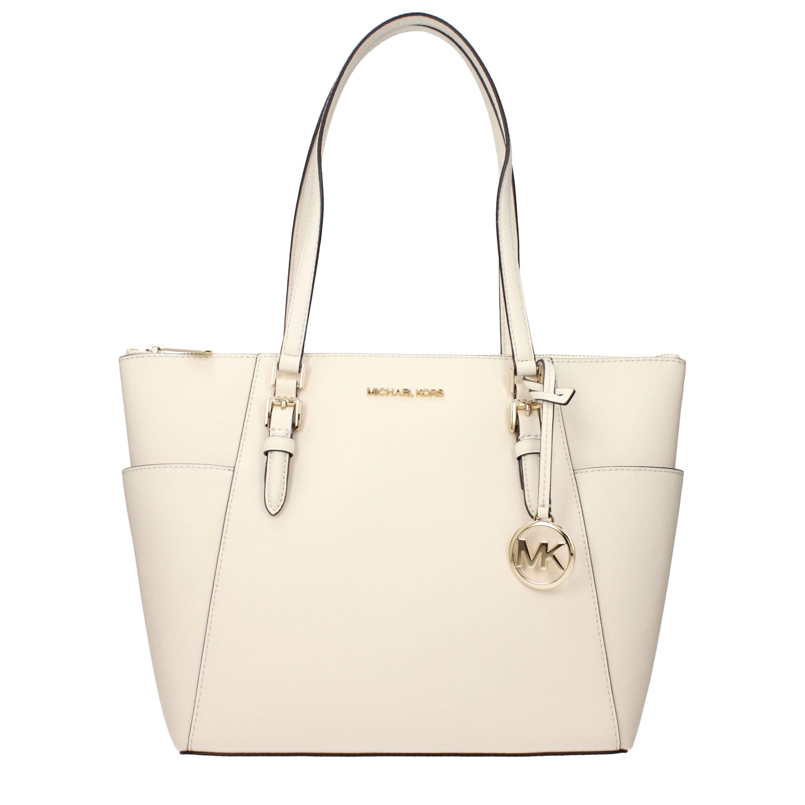 Michael Kors Beige Charlotte Shoulder Bag