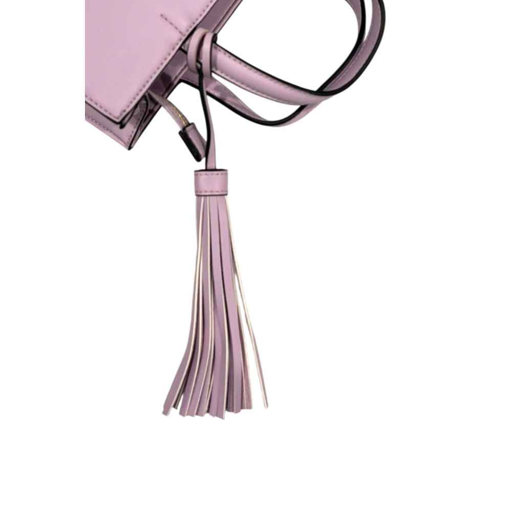 Twinset Multicolor Polyethylene Shoulder Bag pink tassel, side view