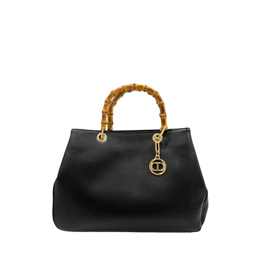 Twinset PU Women Handbag Black