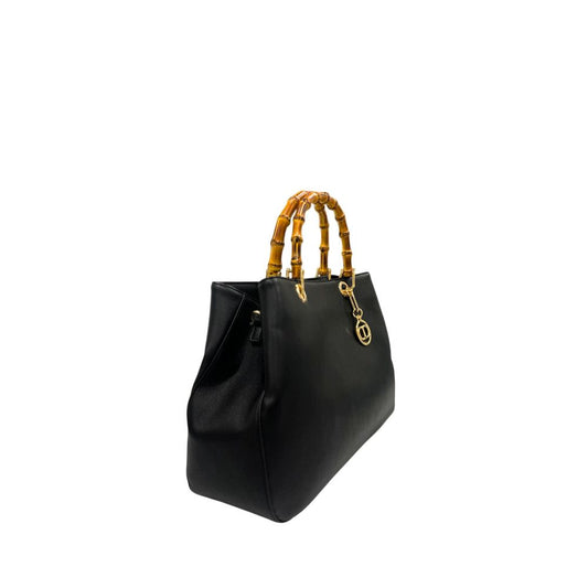 Twinset PU Women Handbag Black