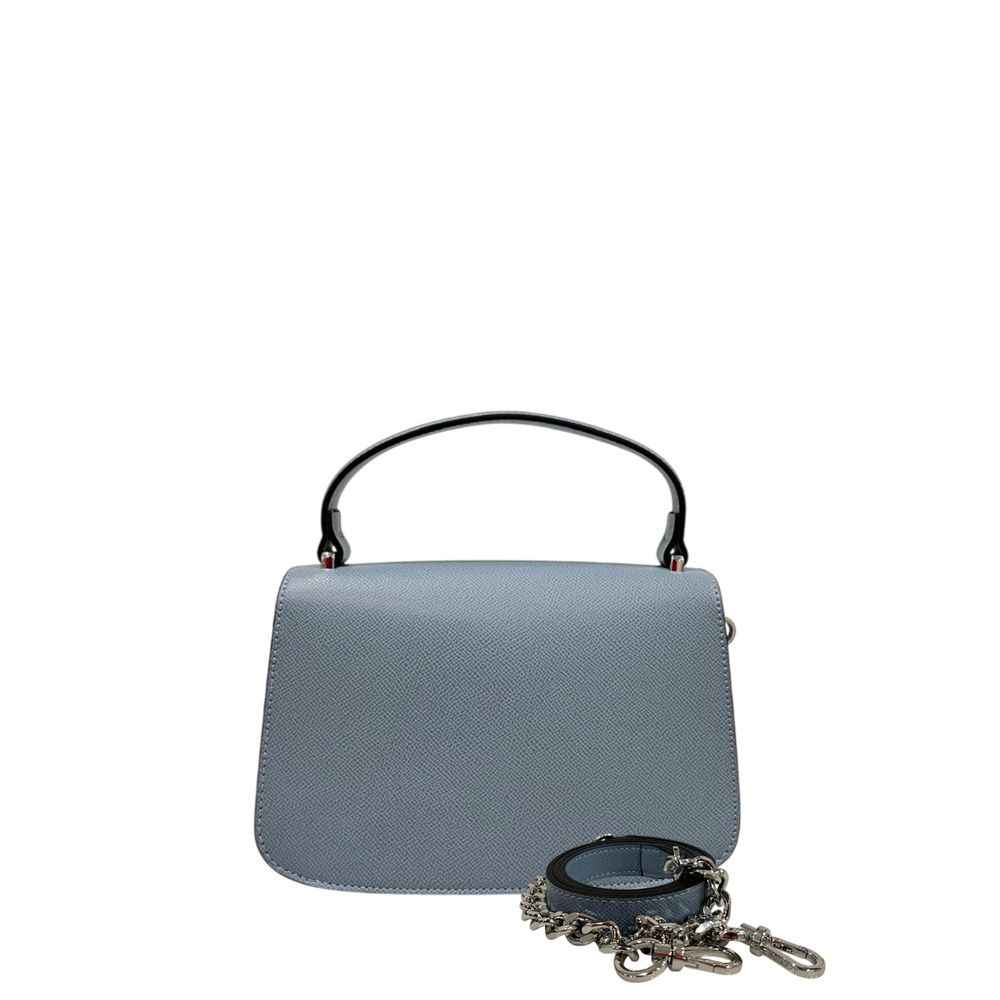 Twinset Blue Mini Handbag PU azure shoulder bag front view