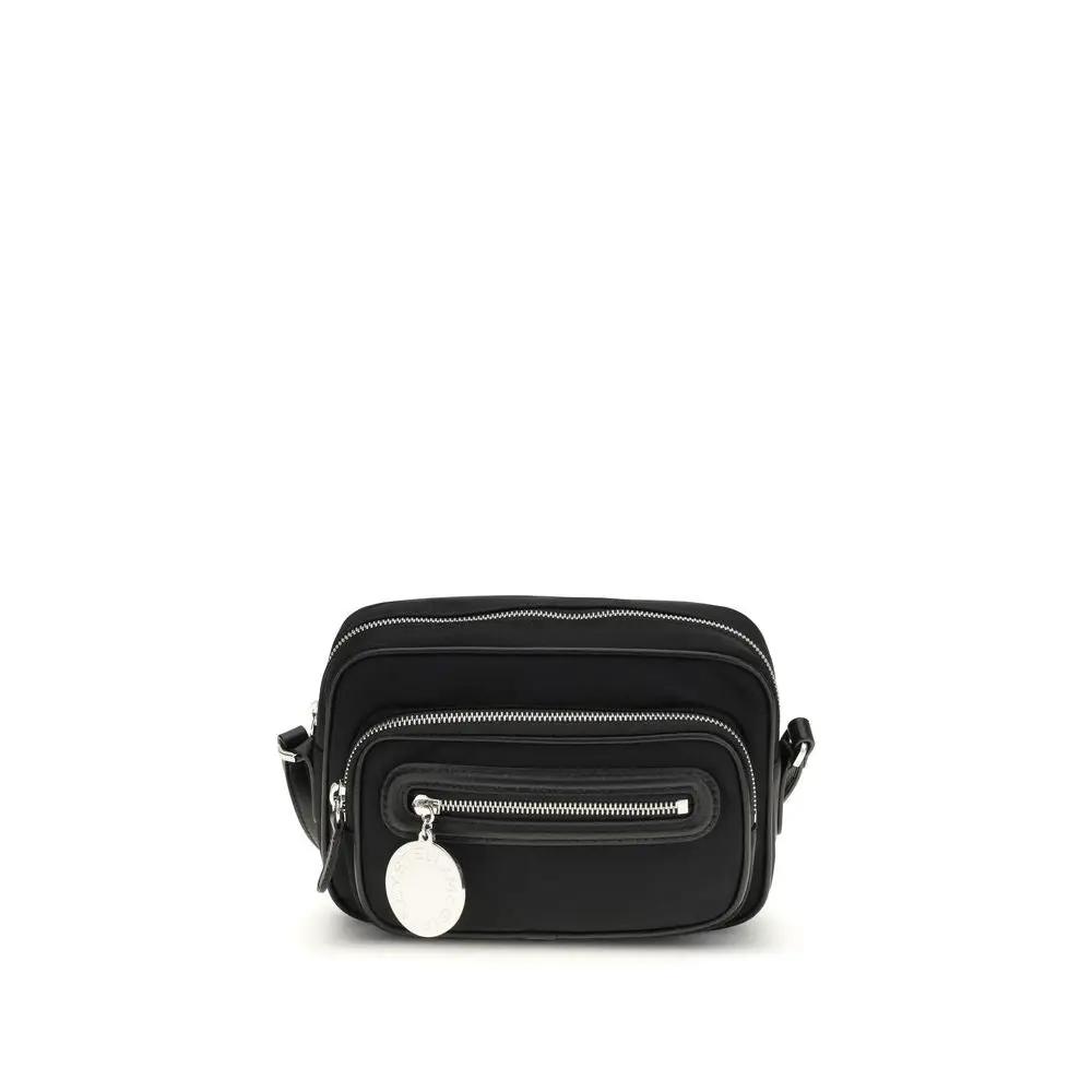 Stella McCartney Shoulder Bag black polyamide, front view