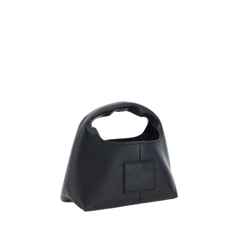 Marc Jacobs The Mini Sack Bag black calf leather shoulder bag side view
