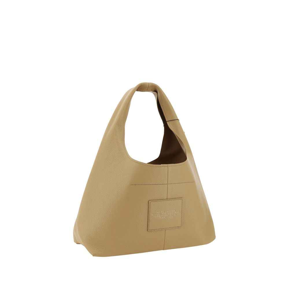 Marc Jacobs The Sack Shoulder Bag beige calf leather, three-quarter view