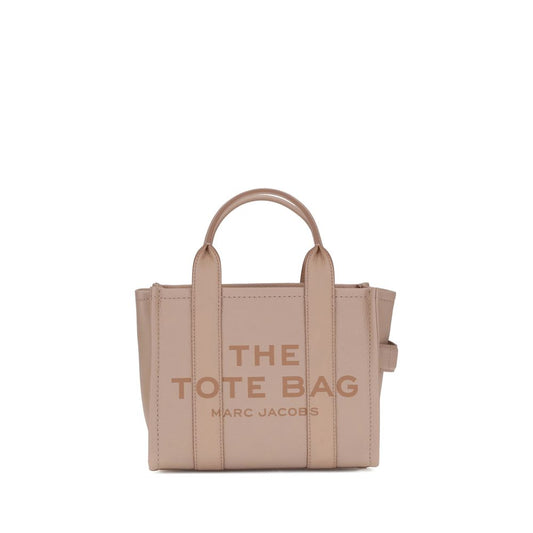Marc Jacobs The Small Bolso Tote Beige Piel
