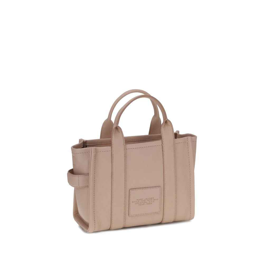 Marc Jacobs The Small Tote beige calf leather tote front view