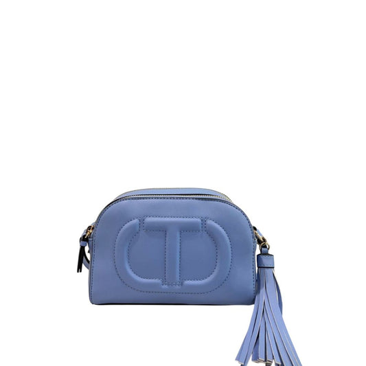 Twinset "Enigmatic Blue" Fringe Crossbody Blue