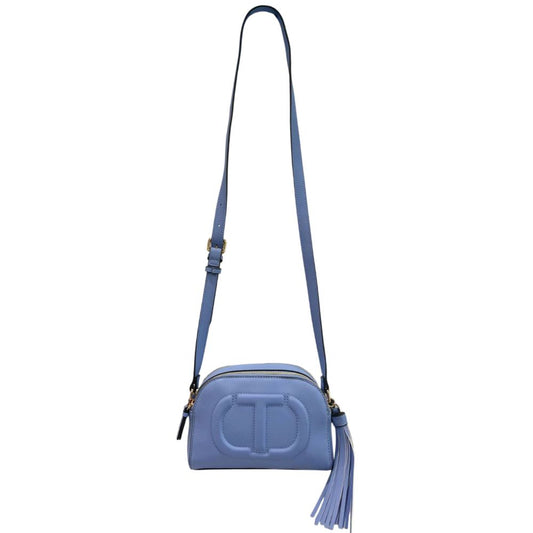 Twinset "Enigmatic Blue" Fringe Crossbody Blue