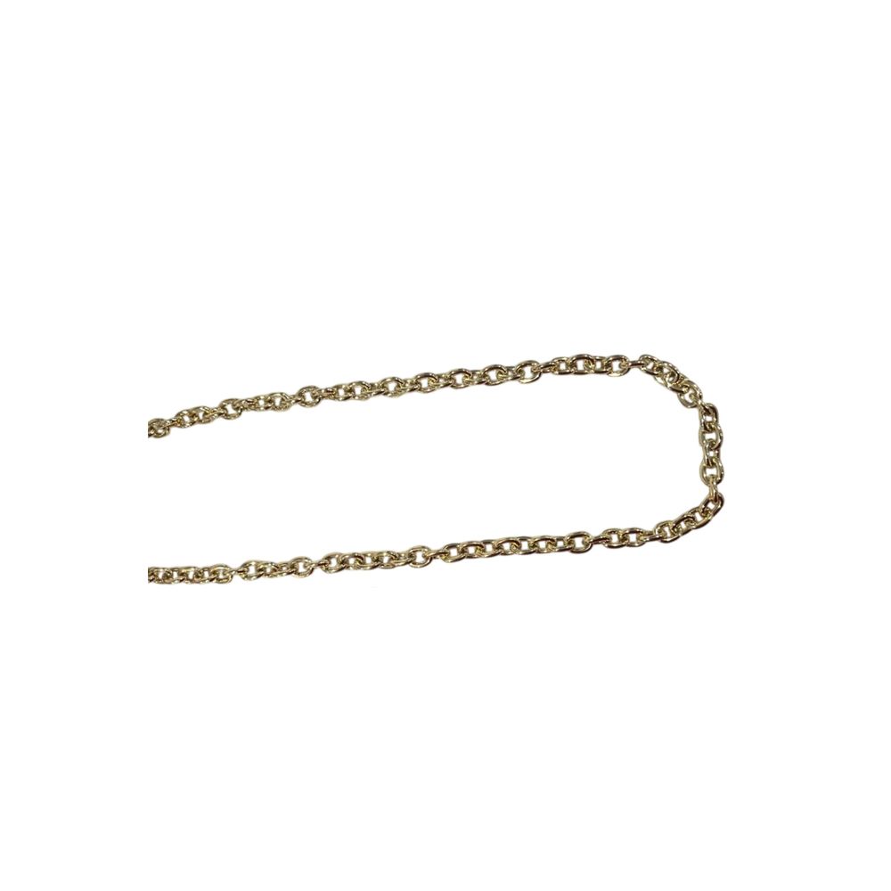 Twinset crossbody bag chain strap, gold-tone metal chain, flat lay view