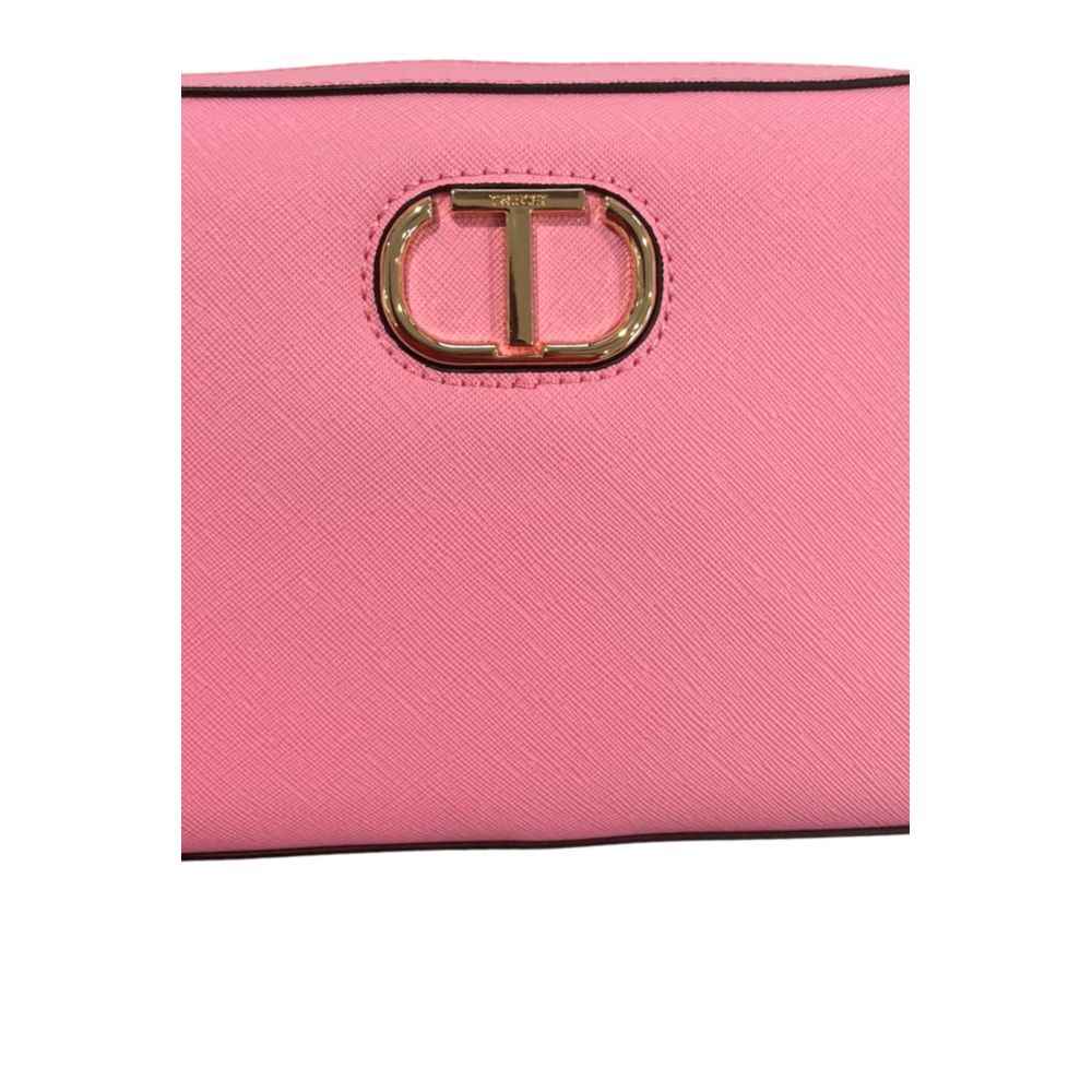 Twinset Pink PU Women Crossbody Bag