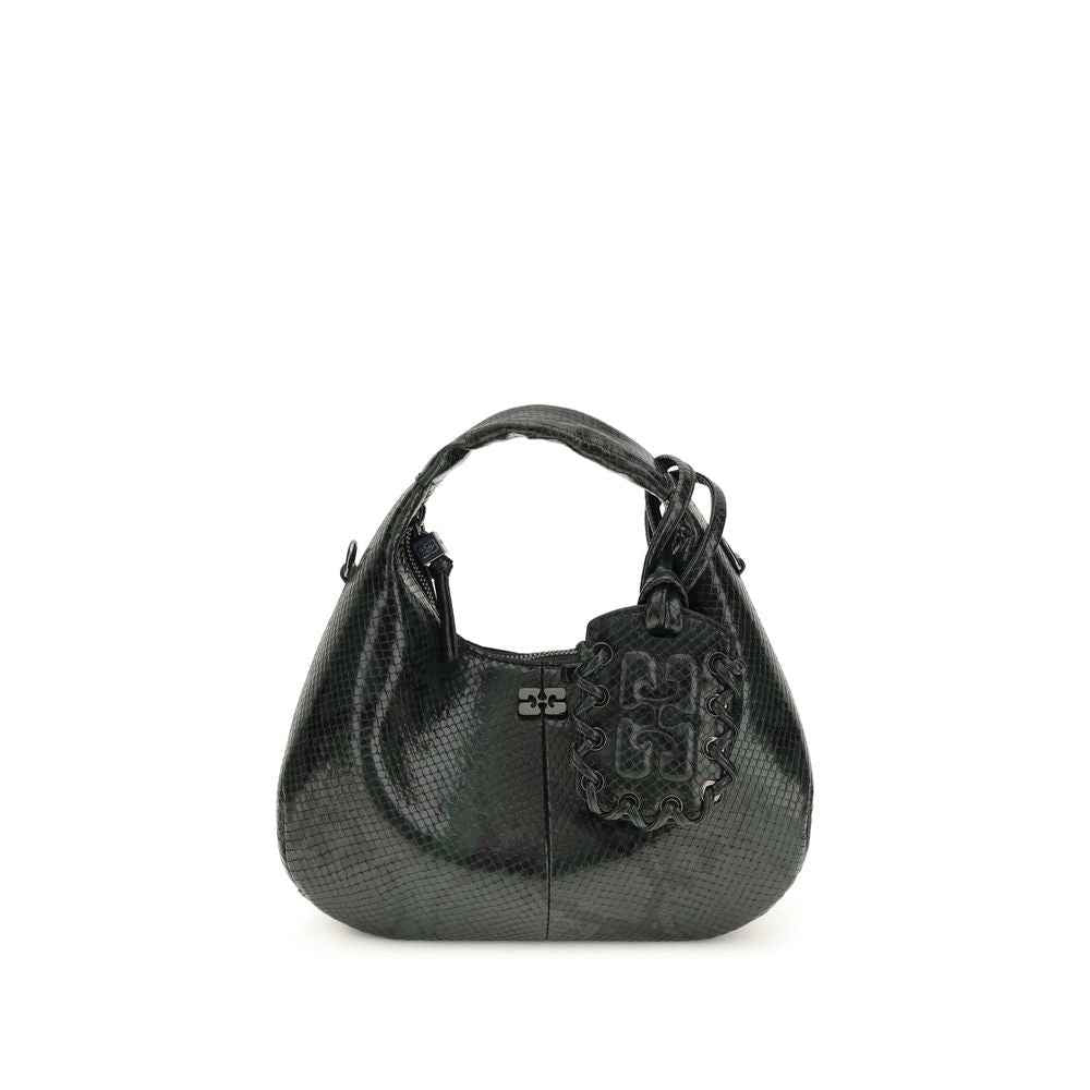 Ganni Black Recycled Polyester Shoulder Bag