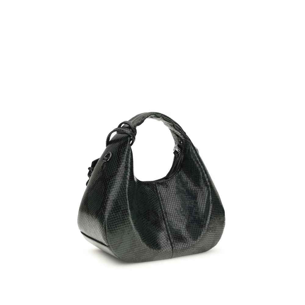 Ganni Black Recycled Polyester Shoulder Bag