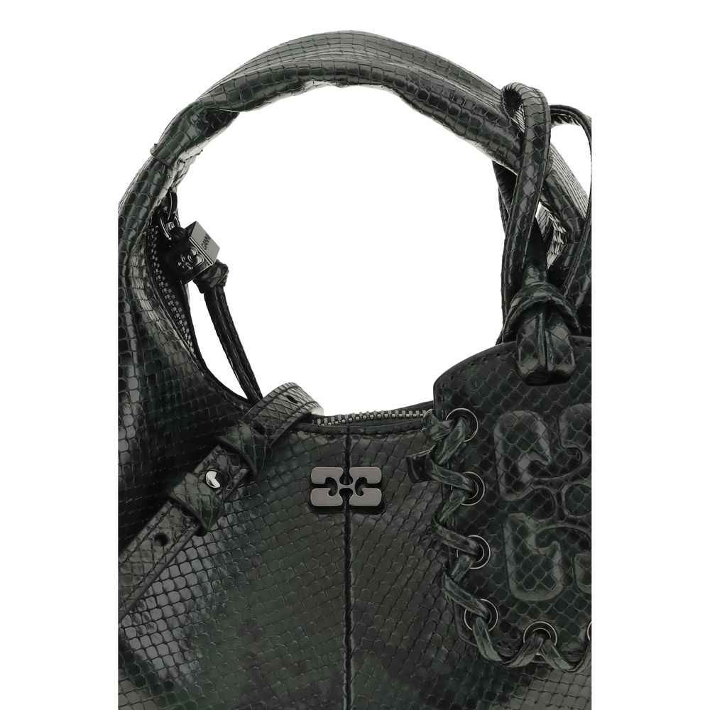 Ganni Black Recycled Polyester Shoulder Bag