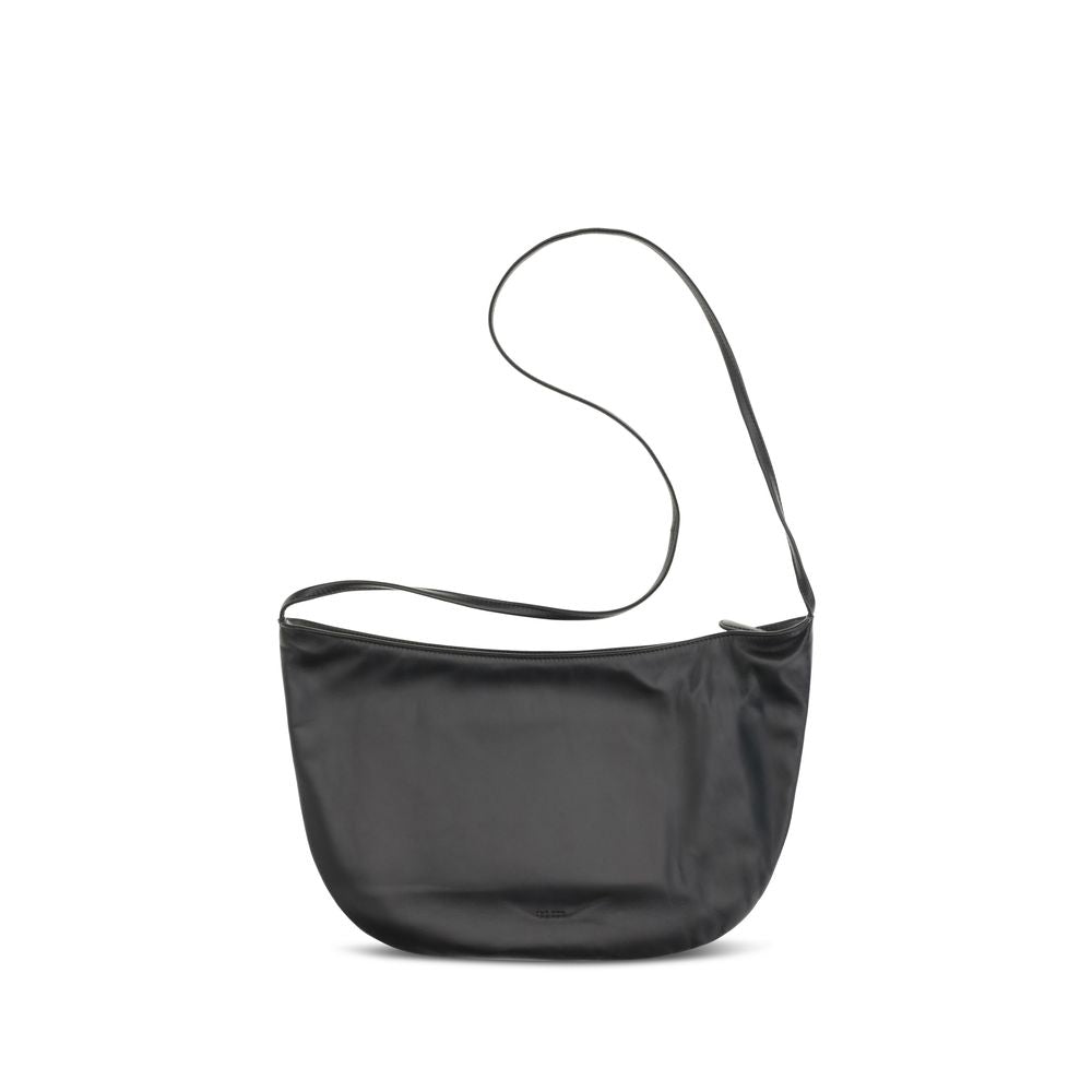 The Row Black  Izzy Leather Shoulder Bag