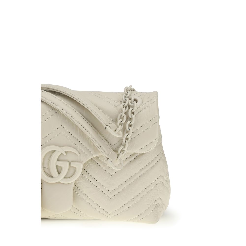 Gucci Beige Small GG Marmont Shoulder Bag