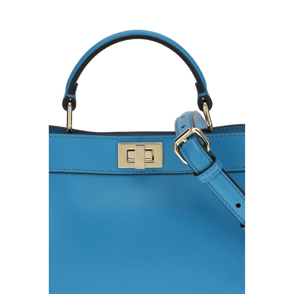 Fendi Blue Peekaboo ISeeU Petite Handbag