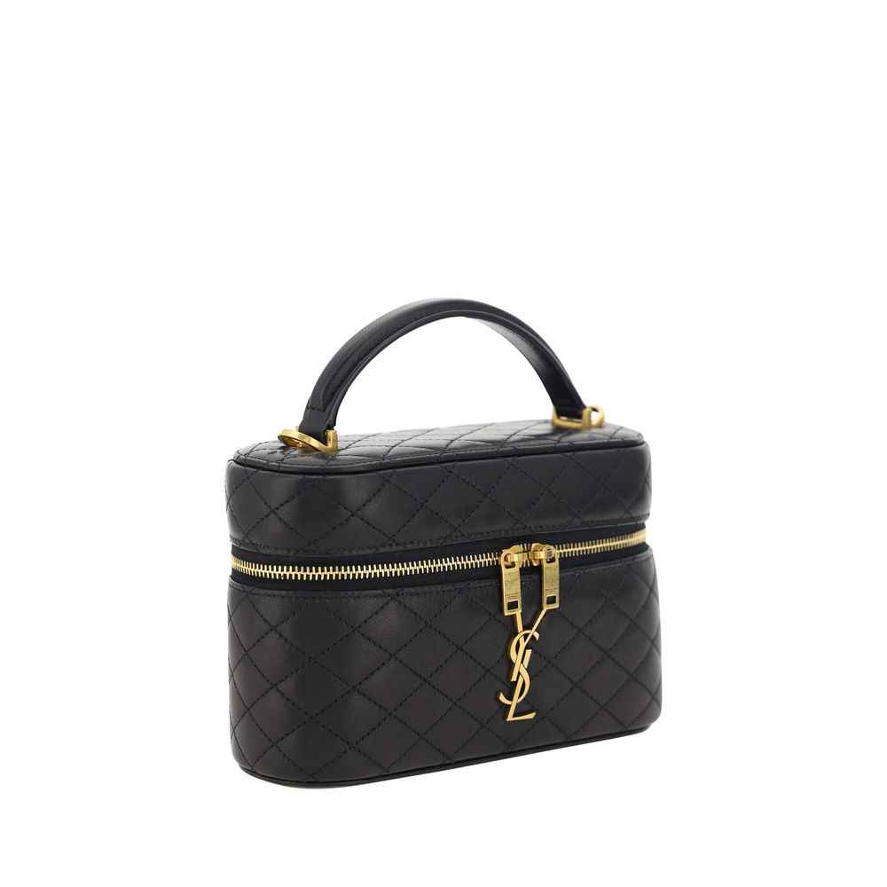 Saint Laurent Black  Vanity Gaby leather Handbag