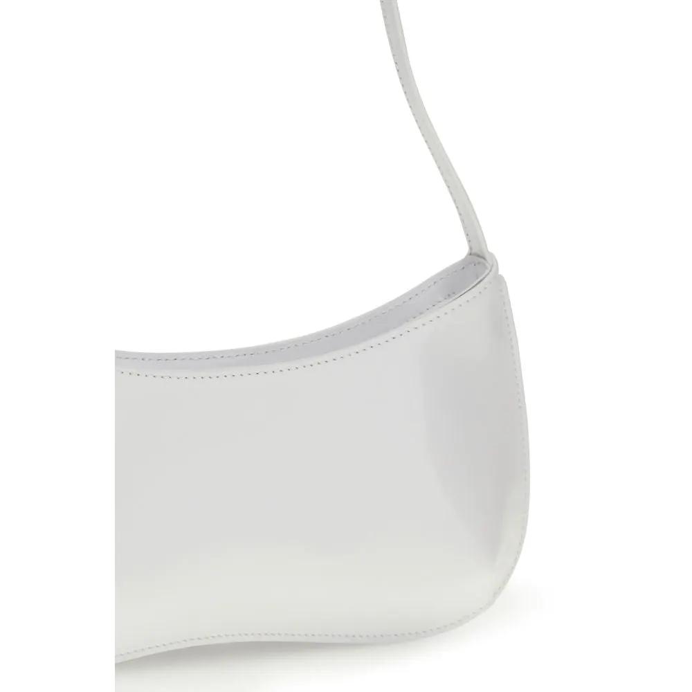 Jacquemus The Bisou Perle shoulder bag white leather side view