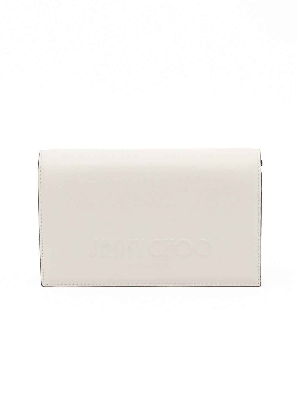 Jimmy Choo White Avenue Shoulder Bag