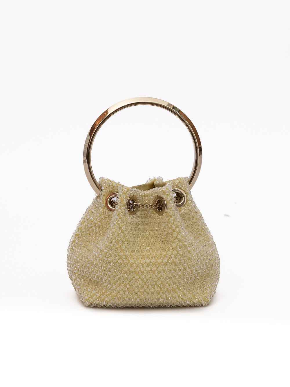 Jimmy Choo Yellow Bon Bon  Bucket Bag