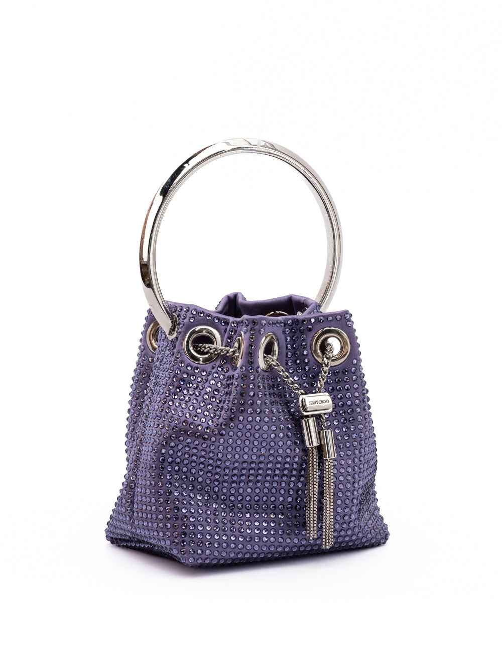 Jimmy Choo Purple Bon Bon  Bucket Bag