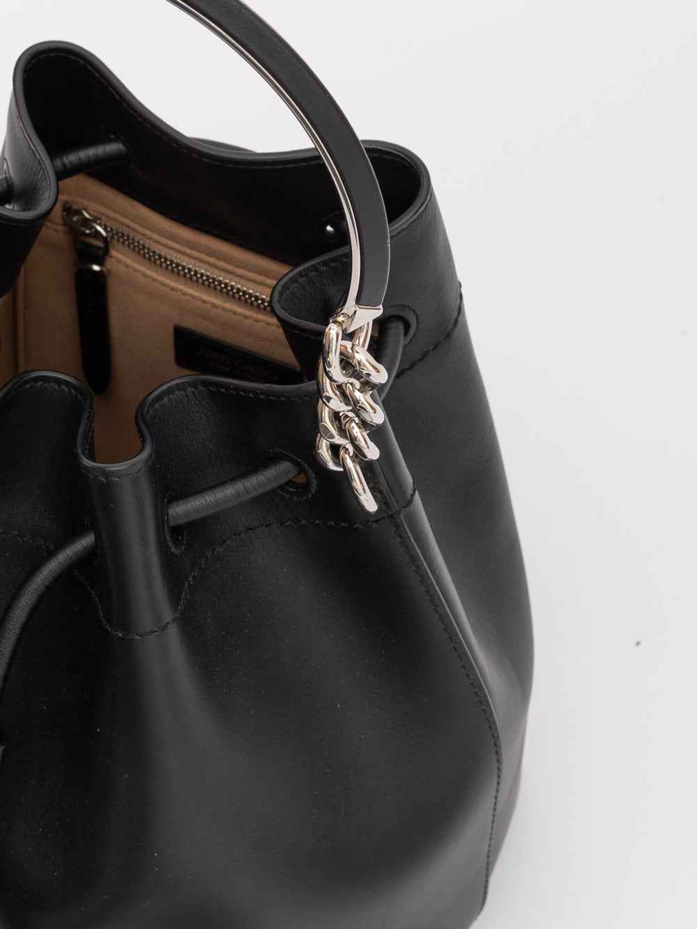 Jimmy Choo Black Bon Bon Bucket Bag