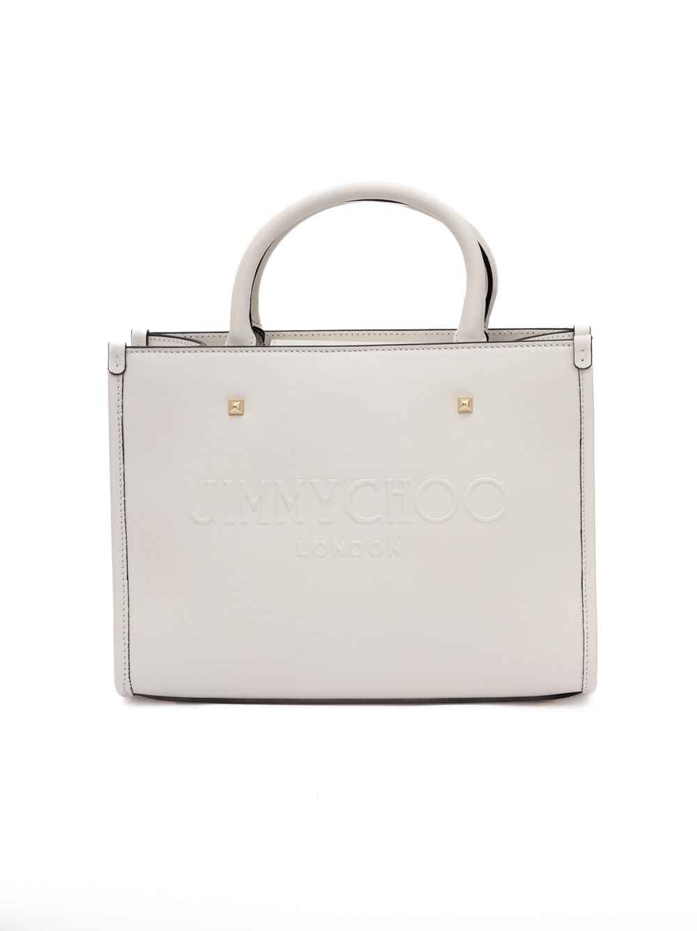 Jimmy Choo White Avenue S Tote Bag