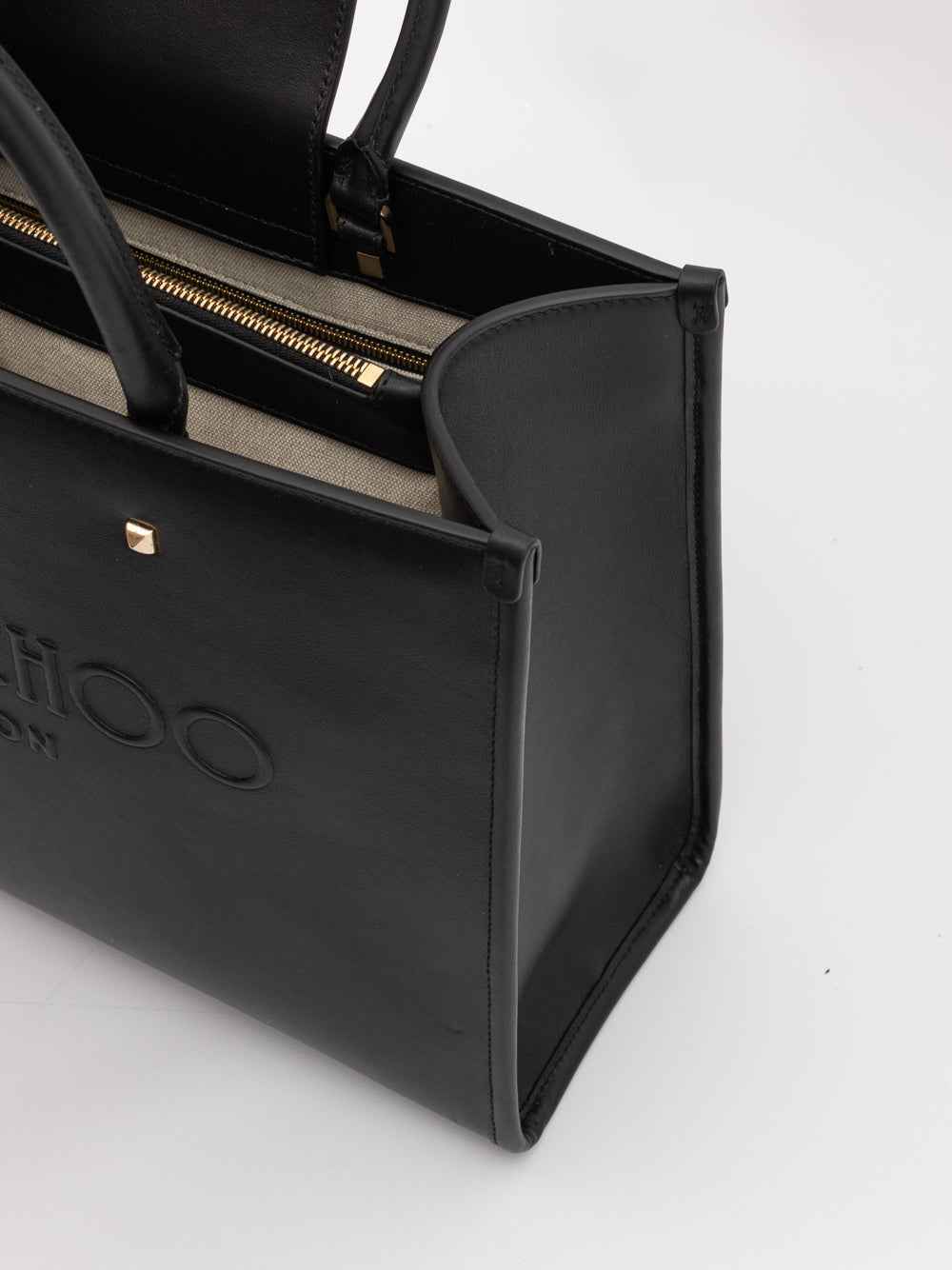 Jimmy Choo Black Avenue S Tote Bag