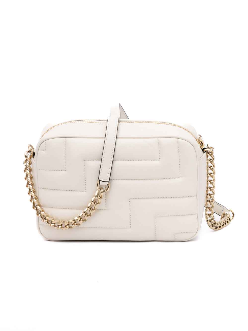 Jimmy Choo White  Avenue Shoulder Bag