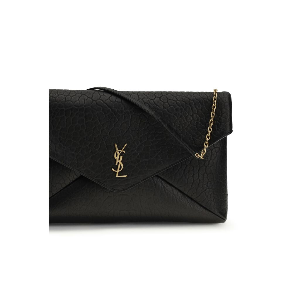 Saint Laurent Black The Cassandre Clutch Bag