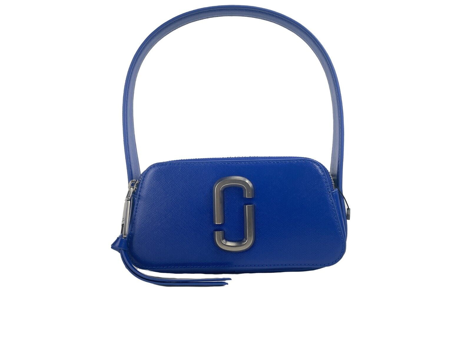 Marc Jacobs The Slingshot Leather Shoulder Bag, blue, front view
