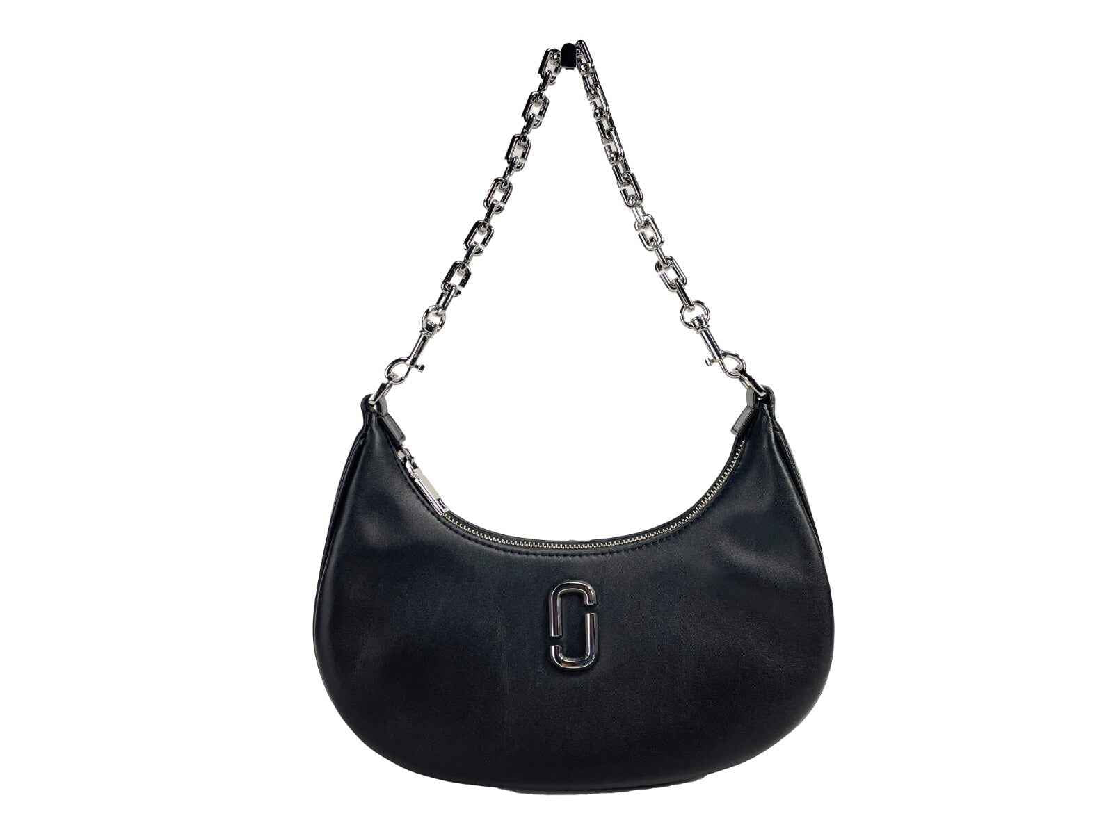 Marc Jacobs The Curve Bag Leather Black shoulder bag front view