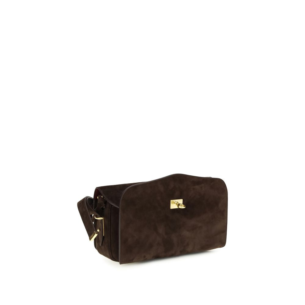 Balenciaga Brown  Le 7 Medium Shoulder Bag