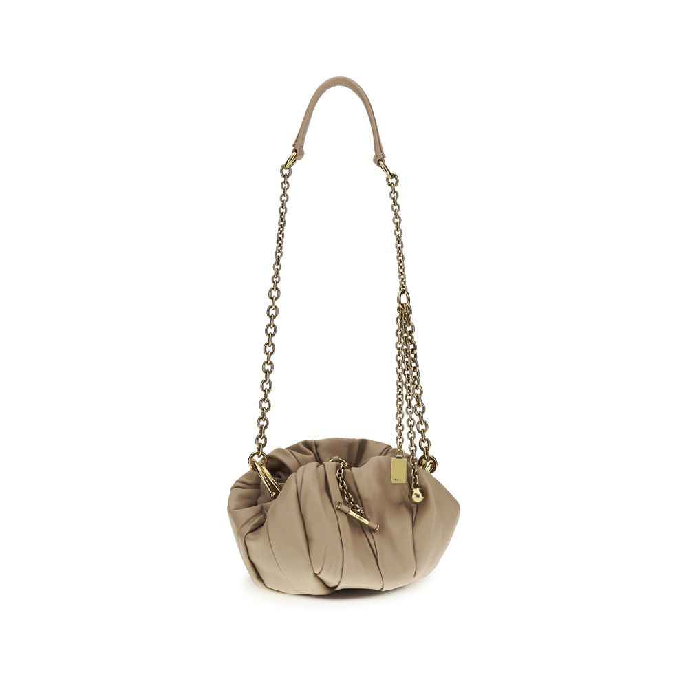 Chloé Ovis Aries Aries shoulder bag beige lamb front view
