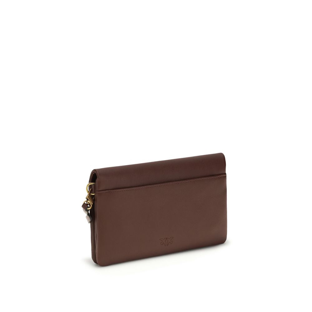 PINKO Purple Love Click Soft Horizontal Shoulder Bag