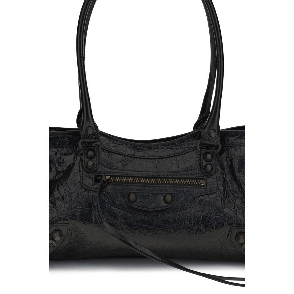 Balenciaga Black  Le City East-West Shoulder Bag