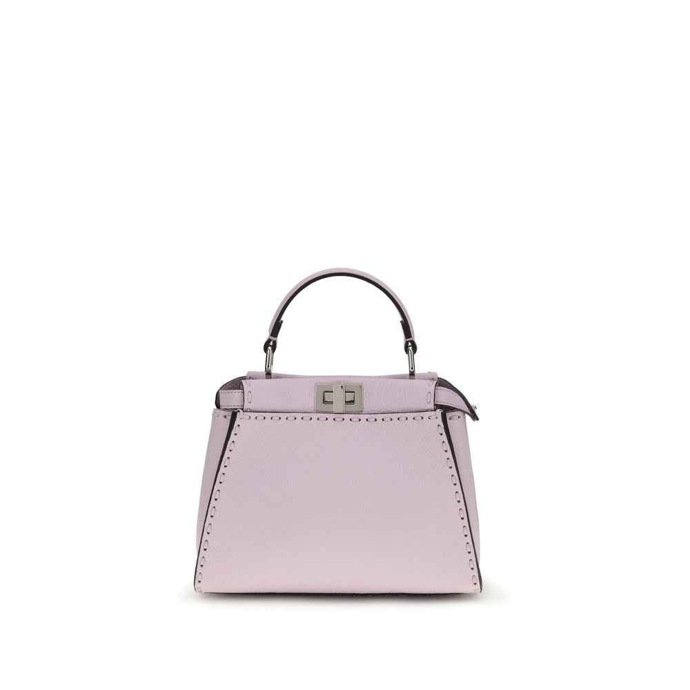 Fendi Bos Taurus calf leather purple shoulder bag front view