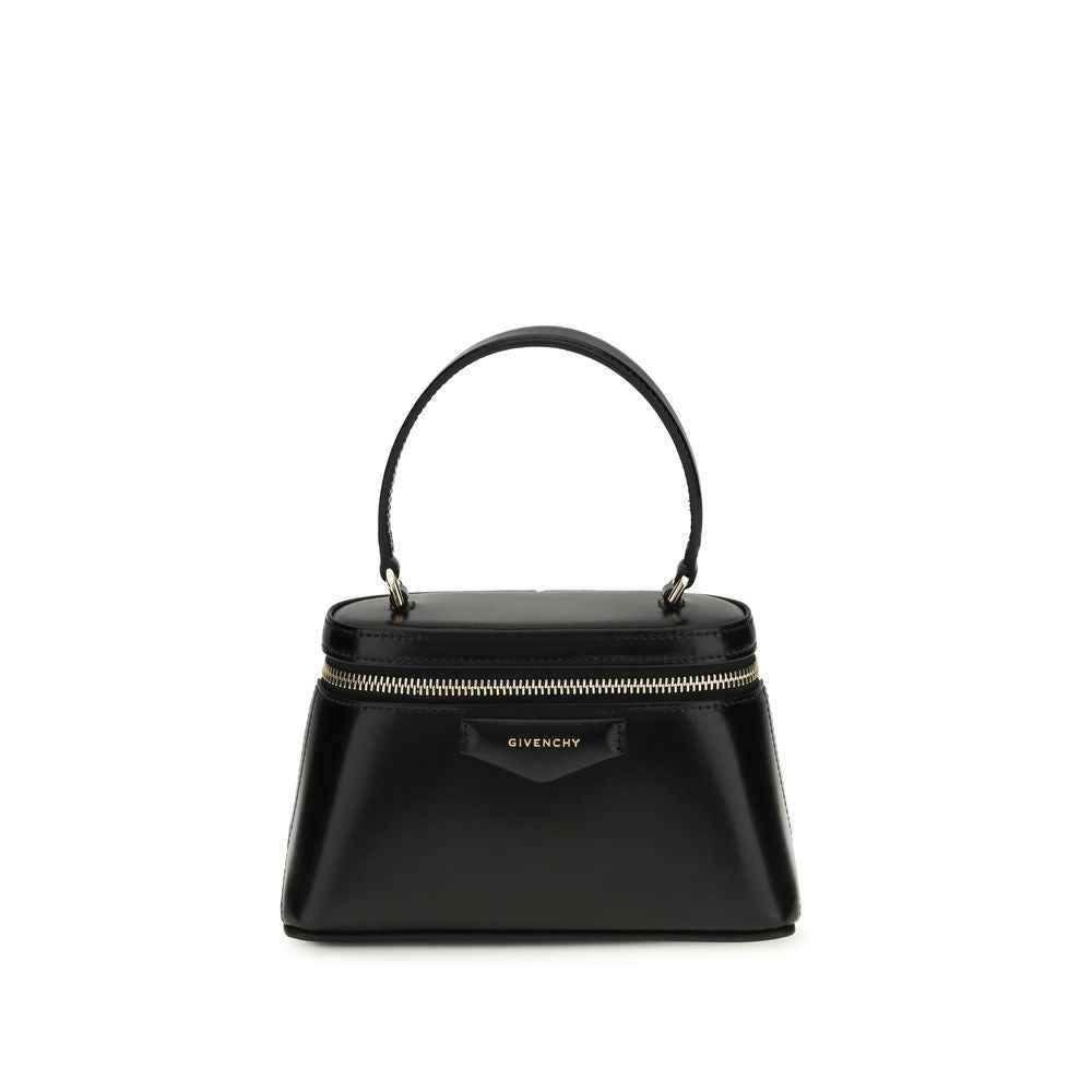 Givenchy Bos Taurus handbag, black calf leather, top-handle, front view