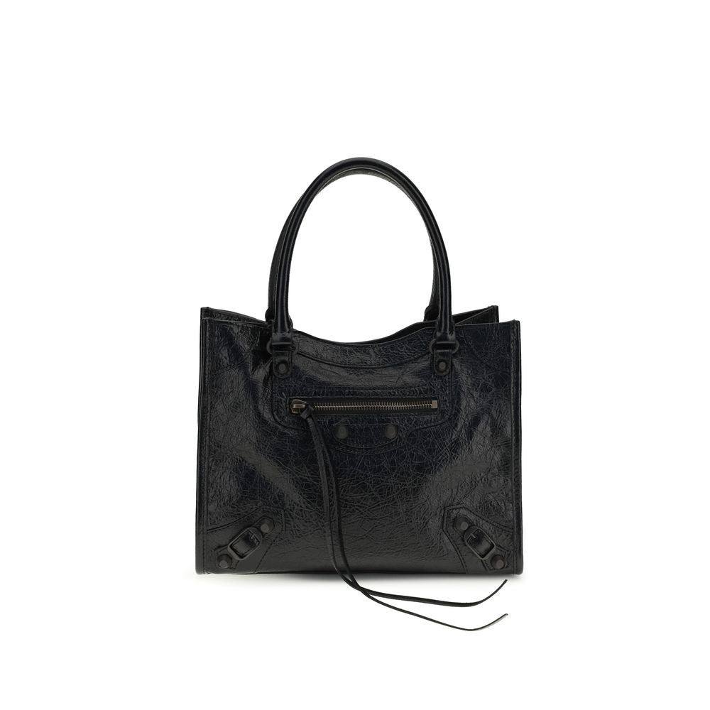 Balenciaga Ovis Aries shoulder bag, black lamb leather, front view