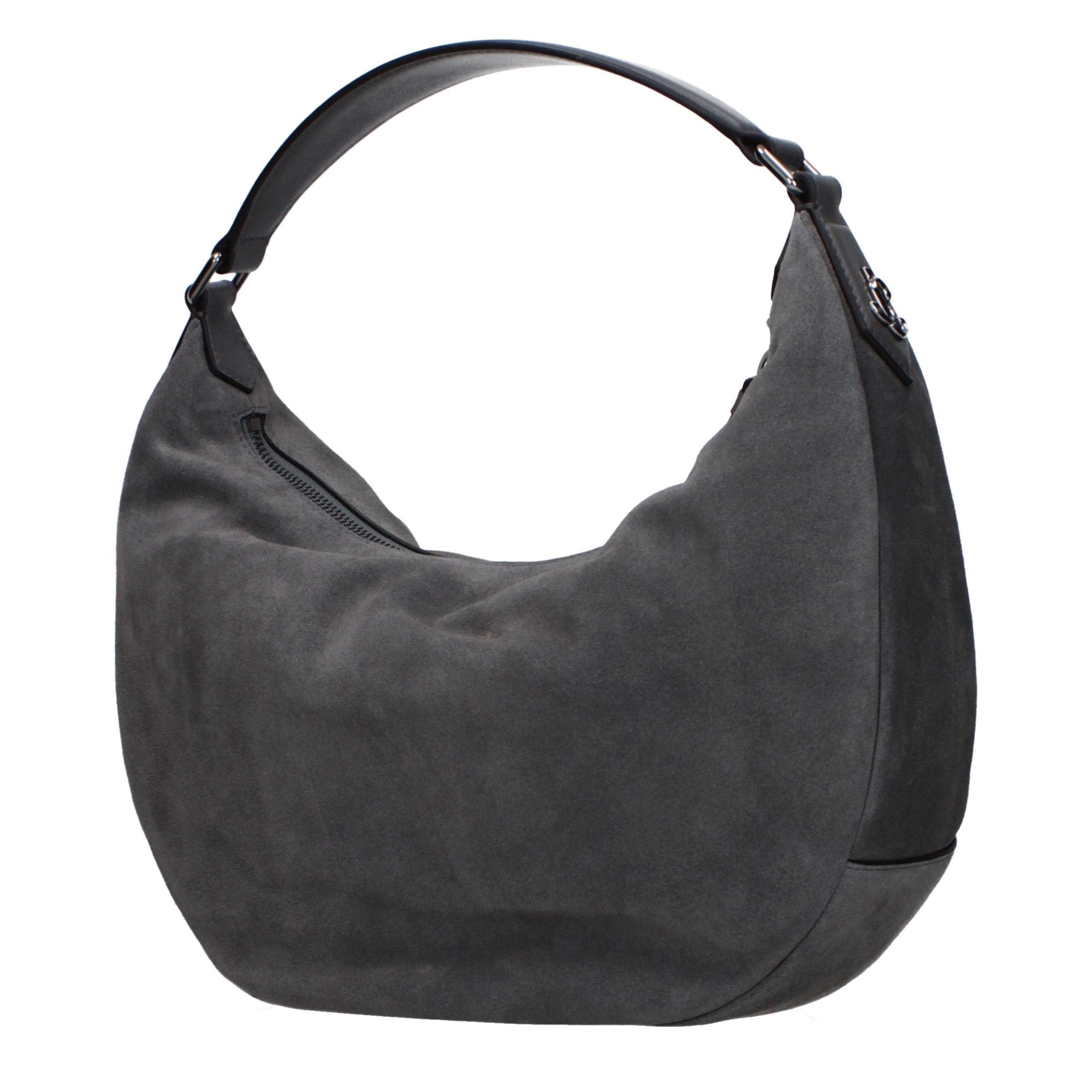 Jimmy Choo Gray Hobo Bag