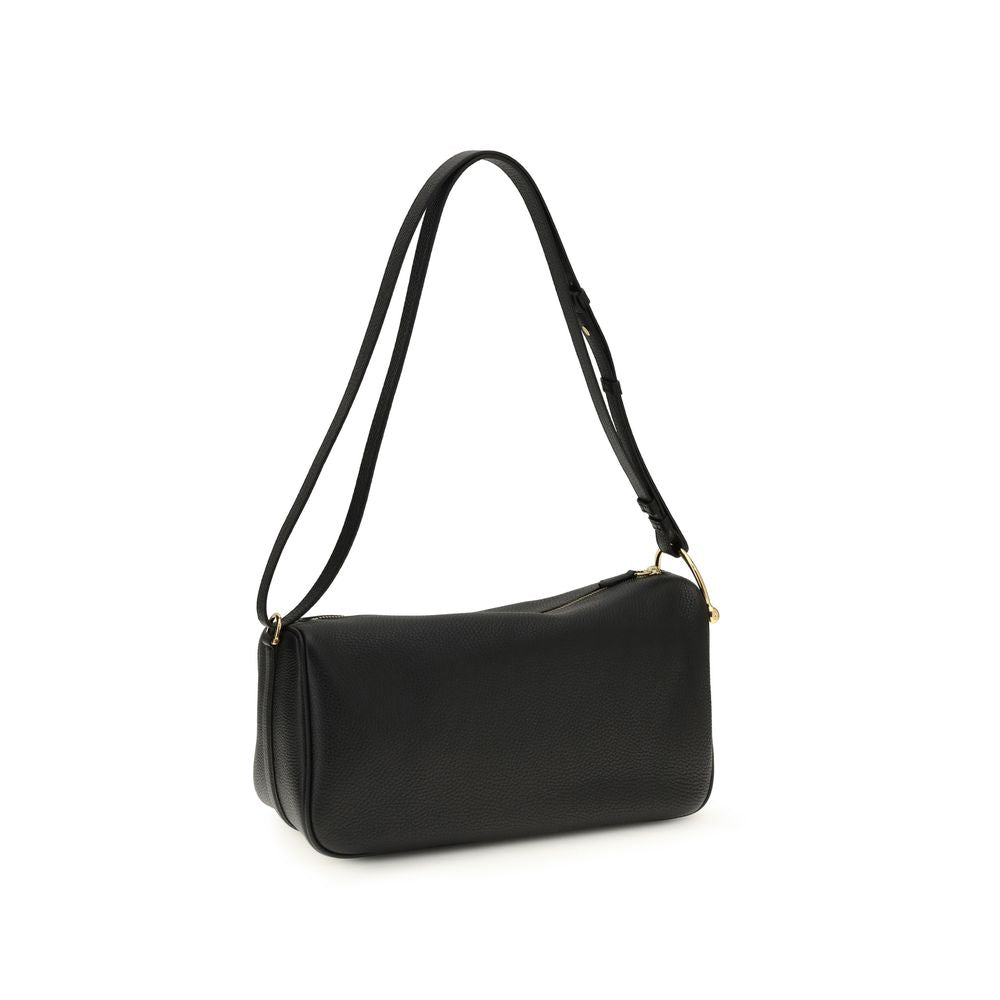 Gucci Black Half Horsebit Shoulder Bag