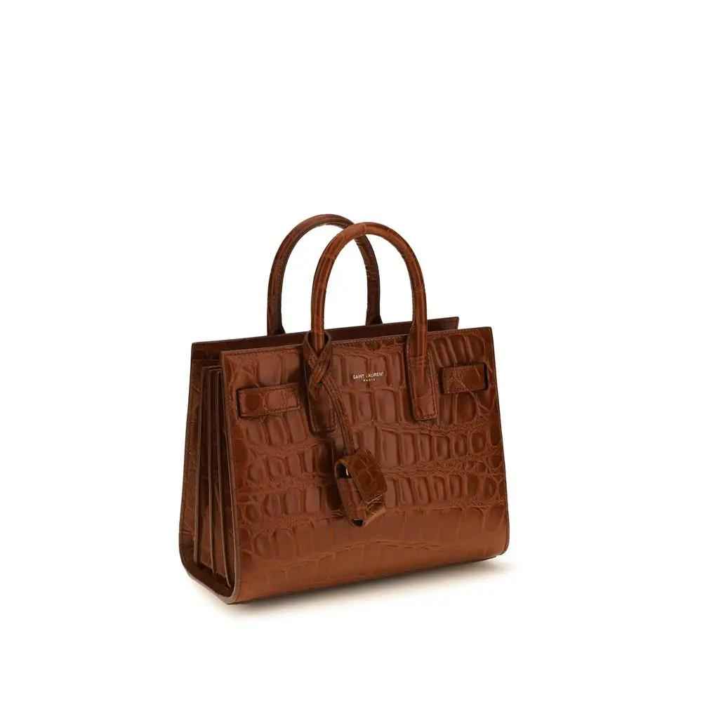 Saint Laurent Brown The Sac de Jour Handbag