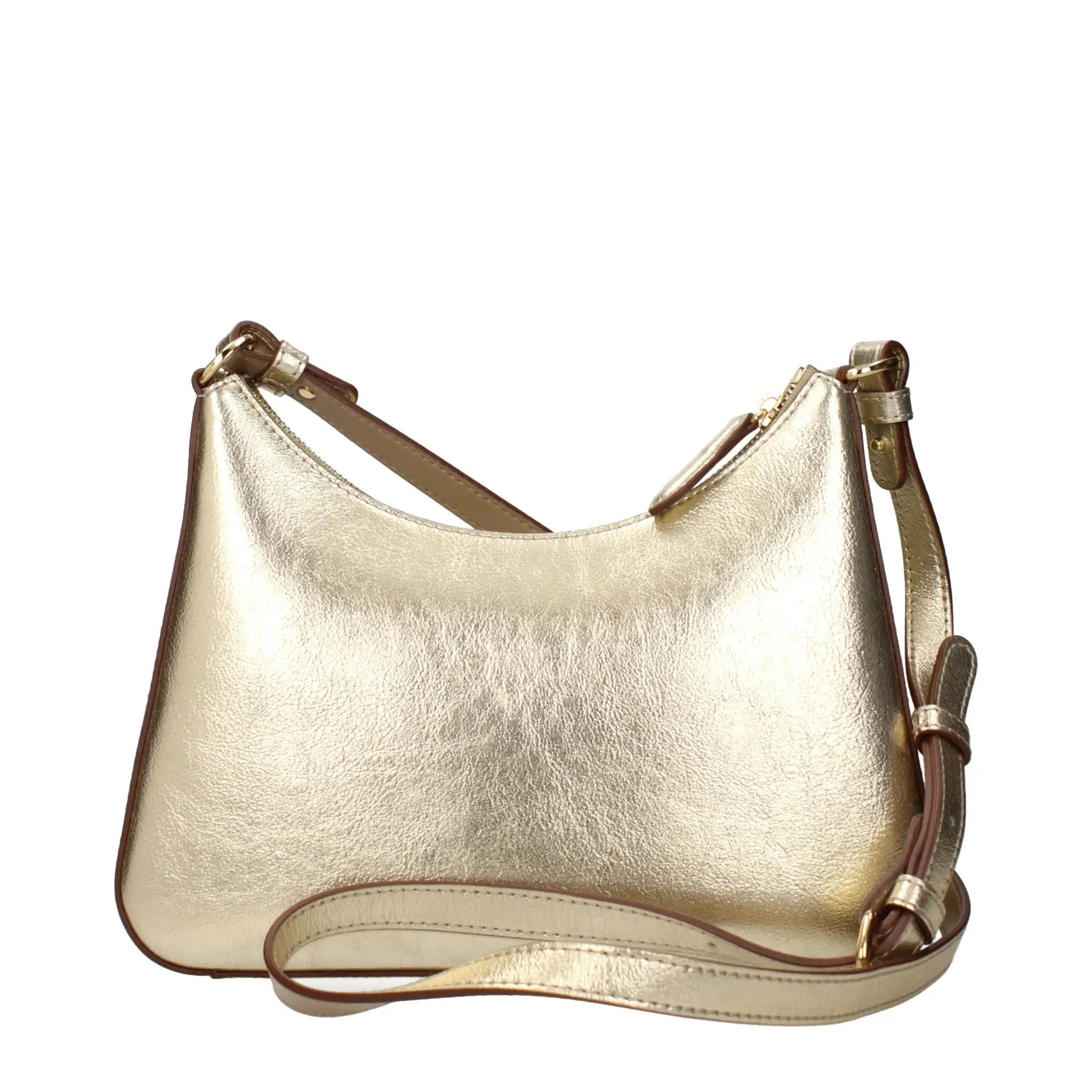 Stella McCartney Gold Leather Shoulder Bag, front view