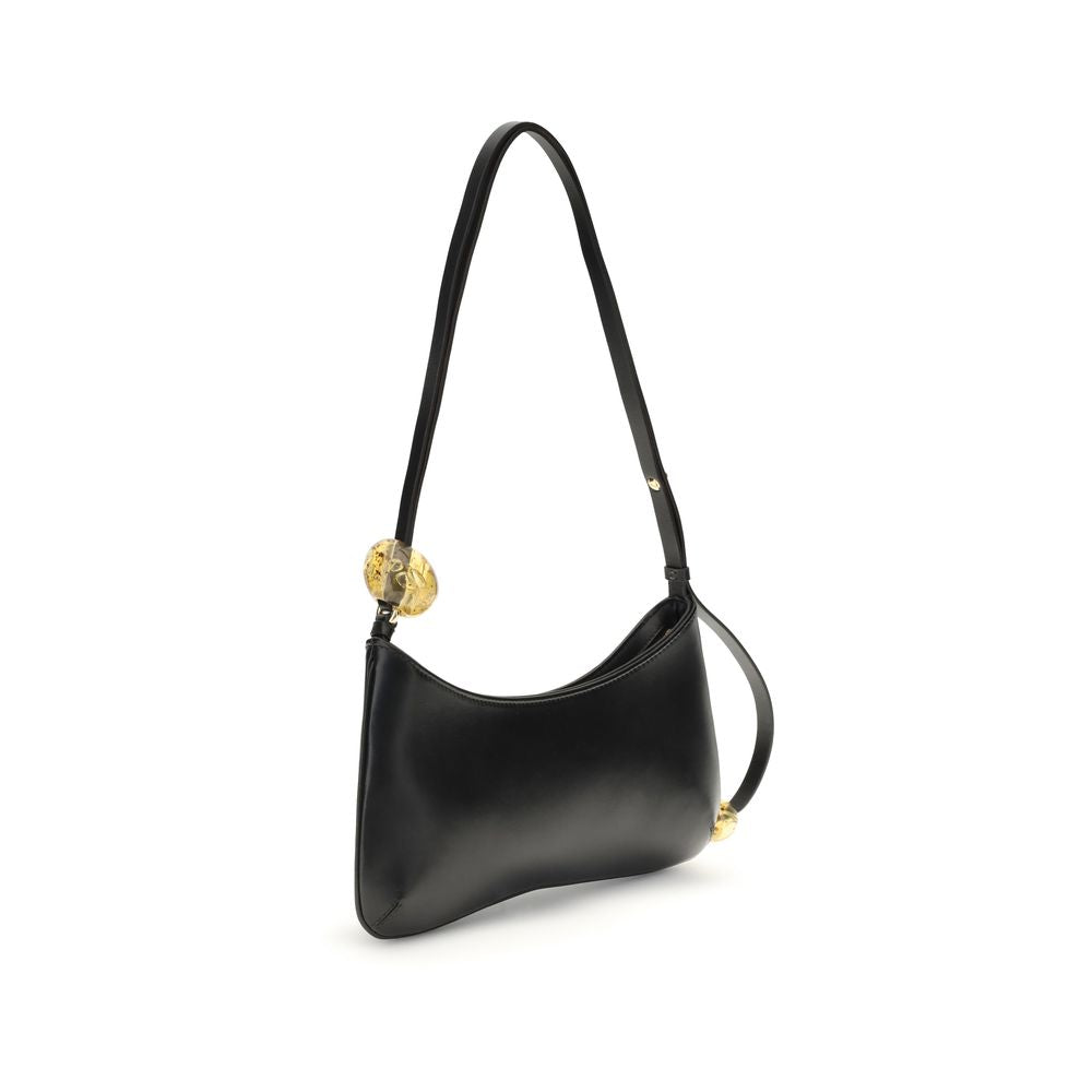 Jacquemus Black  Bisou Perle Large Shoulder Bag
