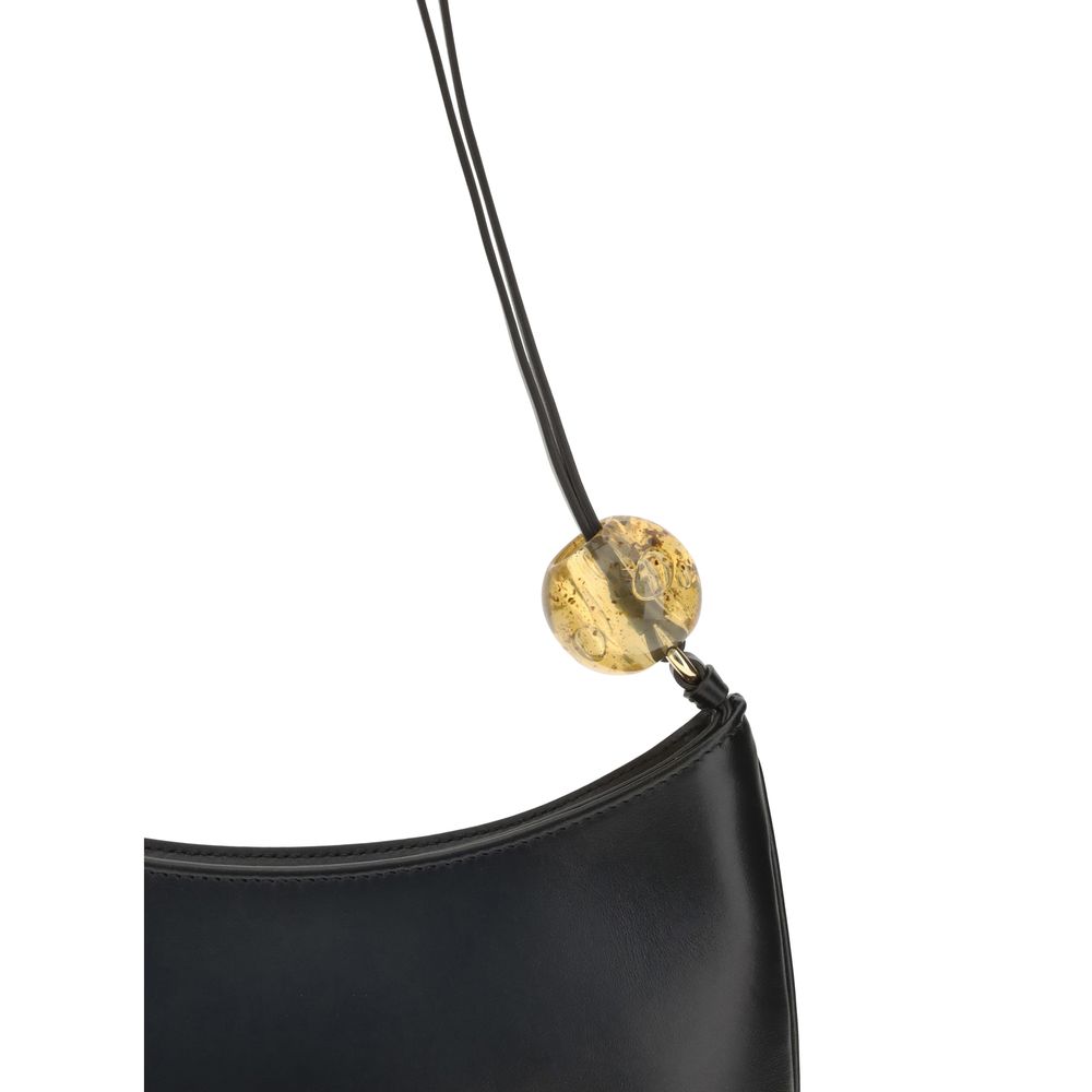 Jacquemus Black  Bisou Perle Large Shoulder Bag